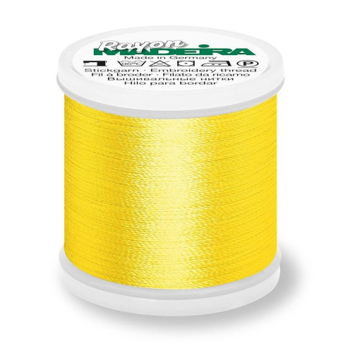 Madeira Rayon 40 machine embroidery thread 1000m spools 1068 yellow